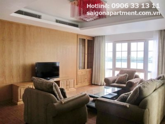 Nice serviced apartment 03 bedroms with river view for rent on Nguyen Van Huong street, Thao Dien ward, District 2 - 160sqm- 1800 USD