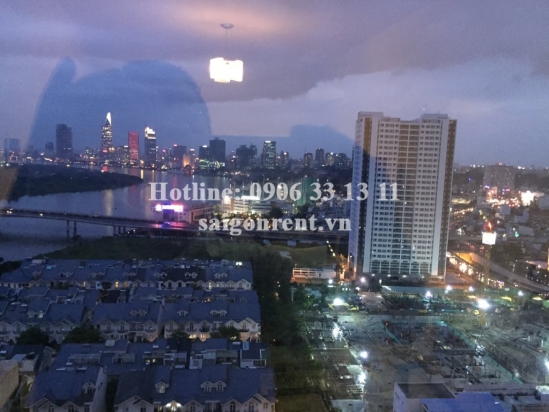 Apartment for rent in Saigon Pearl building, Binh Thanh district - Block Ruby 2- 02 bedrooms, 85sqm, 19th floor, river view - 1250 USD