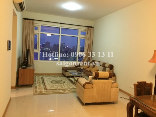 Apartment for rent in Saigon Pearl building, Binh Thanh district - Block Ruby 2- 02 bedrooms, 85sqm, 19th floor, river view - 1250 USD