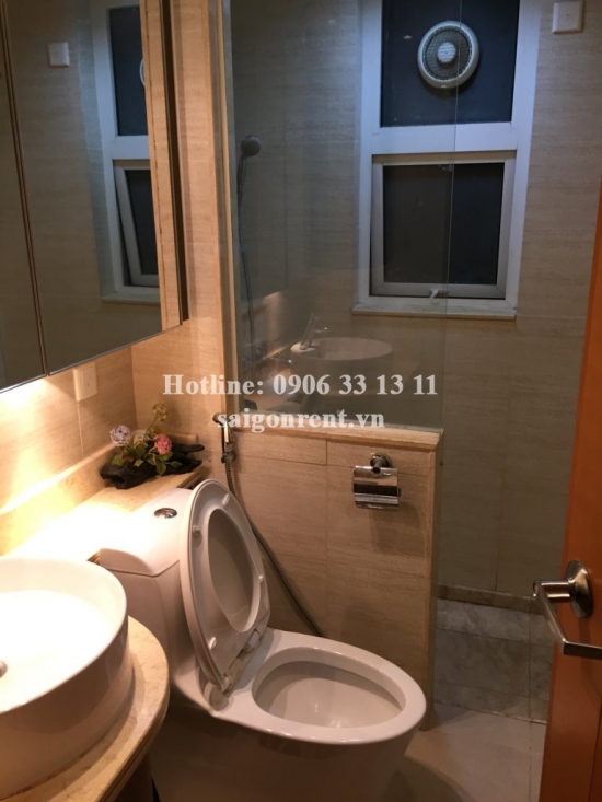 Apartment for rent in Saigon Pearl building, Binh Thanh district - Block Ruby 2- 02 bedrooms, 85sqm, 19th floor, river view - 1250 USD