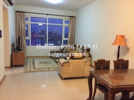 Apartment for rent in Saigon Pearl building, Binh Thanh district - Block Ruby 2- 02 bedrooms, 85sqm, 19th floor, river view - 1250 USD