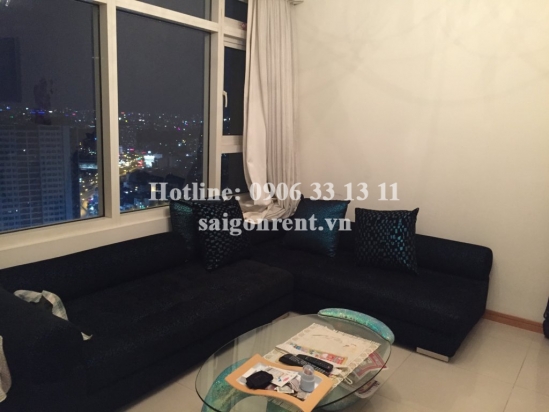 Apartment for rent in Saigon Pearl building, Binh Thanh district - Block Ruby 2- 02 bedrooms, 85sqm, 30th floor, river view - 1300 USD