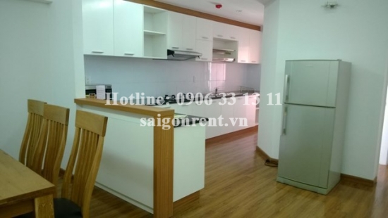 Apartment with advanced wooden floor for rent in Ruby Garden Building, Tan Binh district, 87sqm: 650 USD