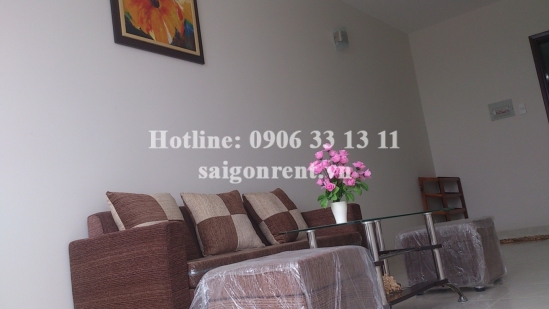 Apartment 01 bedroom with balcony, living room for rent in Riverside building, Nguyen Huu Canh street, Binh Thanh district - 600 USD
