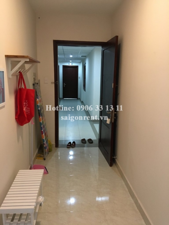 Nice apartment 02 bedrooms on 27th floor for rent in Riverside  Building, 90 Nguyen Huu Canh street, Binh Thanh District. 700 USD