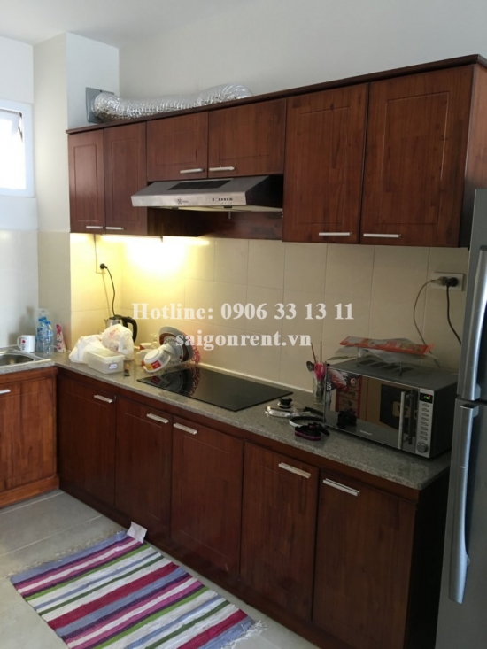 Nice apartment 02 bedrooms on 27th floor for rent in Riverside  Building, 90 Nguyen Huu Canh street, Binh Thanh District. 700 USD