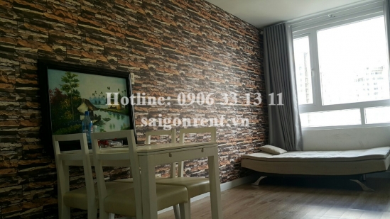 Riverside 90 Building - Apartment 01bedroom on 27th floor for rent on Nguyen Huu Canh street, Binh Thanh District - 49sqm - 600 USD