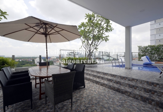 Nice serviced apartment 01 bedroom for rent on Nguyen Van Huong street, District 2 - 38sqm - 600USD