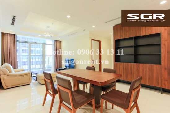 Vinhome Central Park - Nice Apartment 03 bedrooms on 25th floor for rent on Nguyen Huu Canh street - Binh Thanh District - 106sqm - 1350 USD