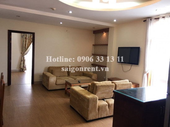 Nice serviced apartment 03 bedrooms wooden floor with balcony for rent on Nguyen Van Huong street, Thao Dien ward, District 2- 130 sqm- 950 USD