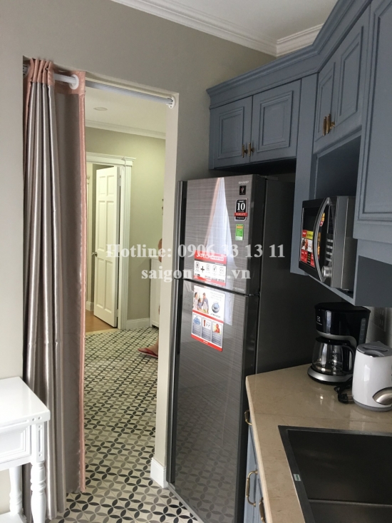 Nice serviced apartment 02 bedrooms on ground floor for rent on Nguyen Van Huong street, Thao Dien ward, District 2- 58sqm- 850 USD