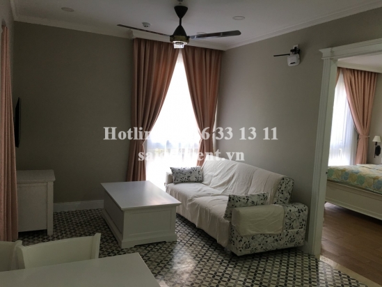 Nice serviced apartment 02 bedrooms on ground floor for rent on Nguyen Van Huong street, Thao Dien ward, District 2- 58sqm- 850 USD
