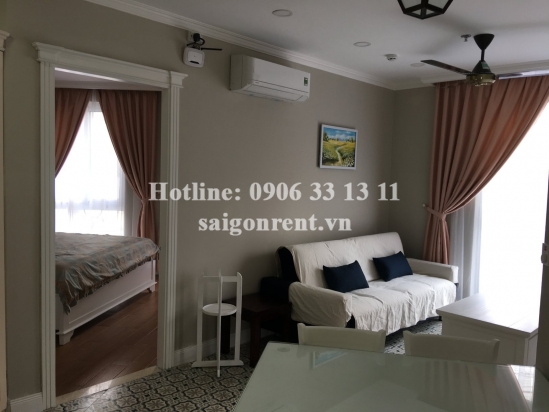 Nice serviced apartment 02 bedrooms on ground floor for rent on Nguyen Van Huong street, Thao Dien ward, District 2- 60sqm- 900 USD