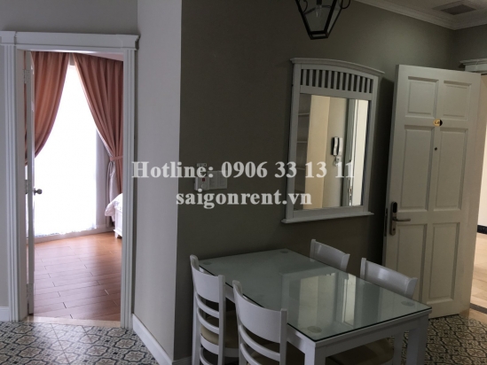 Nice serviced apartment 02 bedrooms on ground floor for rent on Nguyen Van Huong street, Thao Dien ward, District 2- 60sqm- 900 USD