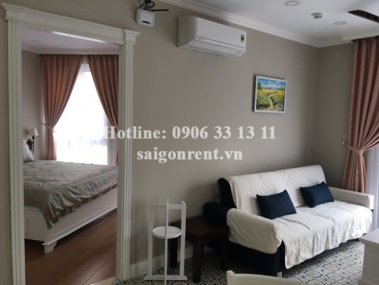 Nice serviced apartment 02 bedrooms on ground floor for rent on Nguyen Van Huong street, Thao Dien ward, District 2- 60sqm- 900 USD