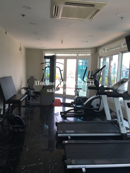 Nice serviced apartment 02 bedrooms on ground floor for rent on Nguyen Van Huong street, Thao Dien ward, District 2- 60sqm- 900 USD