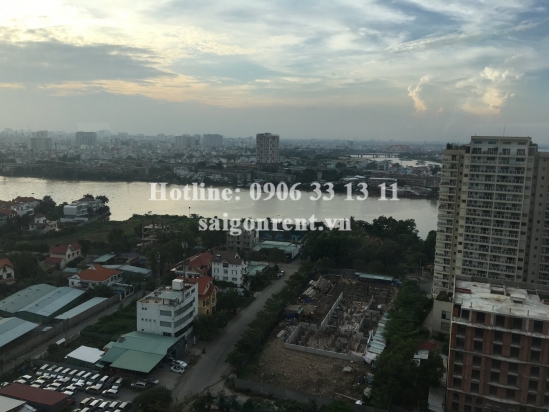 Beautiful apartment 02 bedrooms with river view on 19th floor for rent in Tropic Garden Building- District 2- 1100 USD