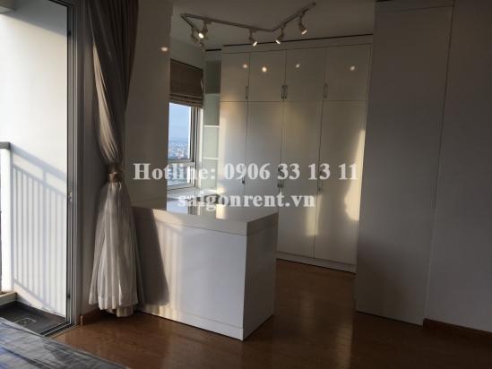 Beautiful apartment 02 bedrooms with river view on 19th floor for rent in Tropic Garden Building- District 2- 1100 USD