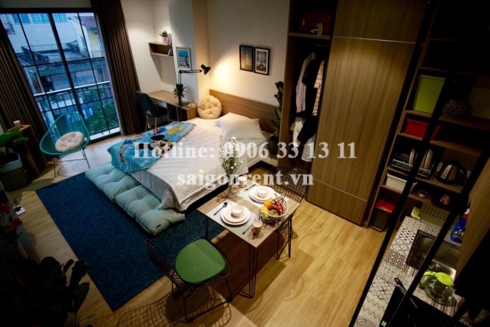 Serviced studio apartment for rent on Cach Mang Thang Tam street, Tan Binh District - 30sqm - 410 USD( 9.5 Millions VND)