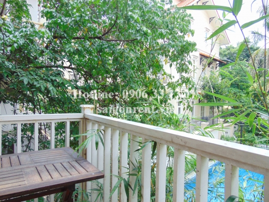 Serviced apartment 01 bedroom with nice balcony, large living room for rent on Nguyen Van Huong street, Thao Dien ward,  District 2 - 50sqm - 550 USD