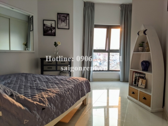 City Garden Building - Apartment 02 bedrooms on 8th floor for rent on Ngo Tat To street, Binh Thanh District - 102sqm - 1500 USD