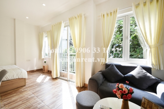 Serviced studio apartment 01 bedroom with nice balcony for rent on Hoang Sa street, Dakao ward District 1 Next to The Zoo ( The Park) - 480 USD