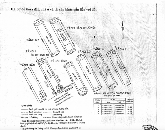Bán nhà mặt tiền số 500 Đường 3 Tháng 2 P.14 Quận 10 - Tòa Nhà 9 Tầng với DT 6 x 31m -DTCN166,7m2, DTS: 1413,9,   79 Tỷ