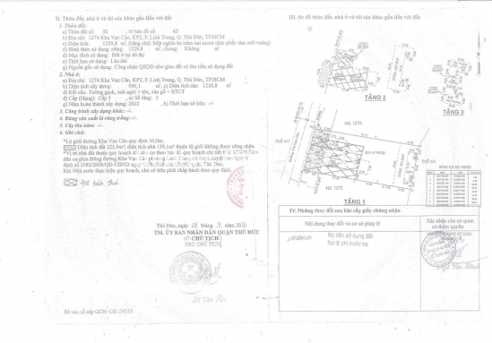 Bán đất 1274 Kha Vạn Cân, phường Linh Trung, Thành phố Thủ Đức, diện tích 1.018m2, giá bán 130 tỷ