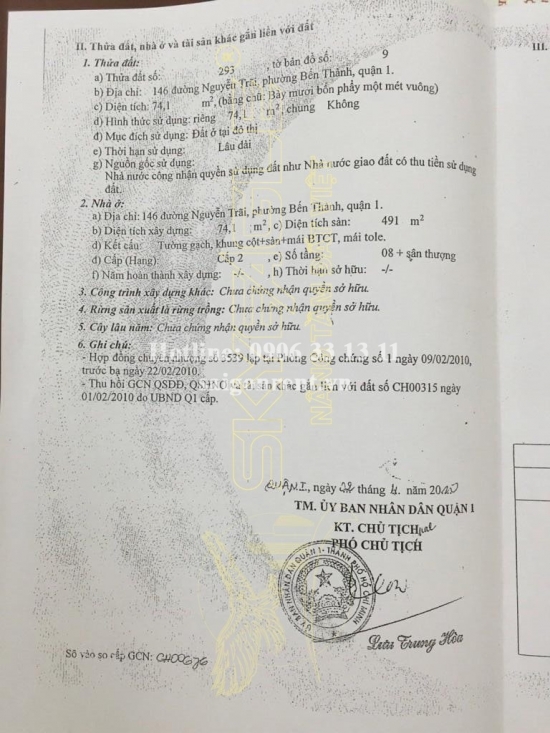 Bán nhà 146-148 Nguyễn Trãi, phường Bến Thành, Quận 1, diện tích 155,9m2, giá bán 150 tỷ