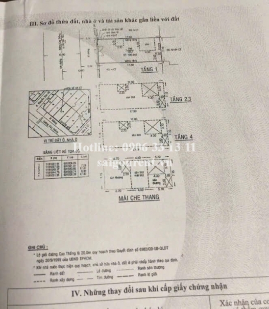 Bán nhà 4A Cao Thắng, phường 05, Quận 3, diện tích 125,1m2, giá bán 90 tỷ