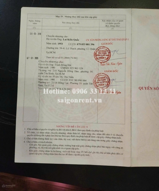 Bán nhà 1B2-1B3 Nguyễn Đình Chiểu, Phường Đa Kao, Quận 1, diện tích 116m2, giá bán 72 tỷ