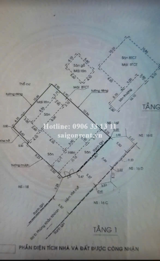 Bán nhà 16G Phùng Khắc Khoan, Phường Đa kao, Quận 1, diện tích 298,1m2, giá bán 240 tỷ