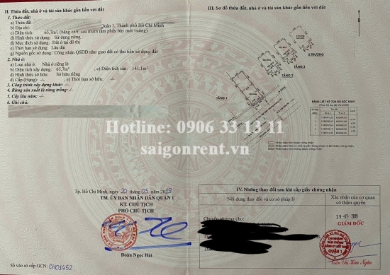 Bán nhà Mặt Tiền Võ Văn Kiệt, Phường Cầu Kho, Quận 1, diện tích 65,7m2, giá bán 28 tỷ