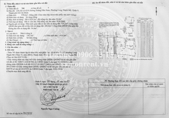 Bán nhà 226 Hoàng Hữu Nam, Phường Long Thạnh Mỹ, Quận 9, diện tích 1558,1m2, giá bán 230 tỷ