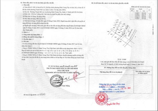 Bán nhà 110-112 đường Bát Nàn, Phường Thạnh Mỹ Lợi và Phường Bình Trưng Tây, Quận 2, diện tích 569m2, giá bán 300 tỷ