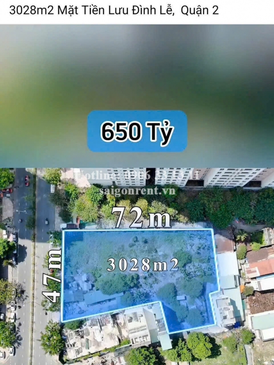 Bán Đất Lưu Đình Lễ, phường An Khánh, Thành phố Thủ Đức, diện tích 3.028m2, giá bán 650 tỷ