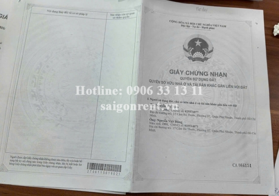 Bán biệt thự 202-204 Hoa Lan, Phường 2, Quận Phú Nhuận, diện tích 256m2, giá bán 110 tỷ
