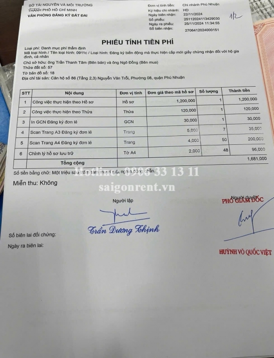 Bán nhà 86 Nguyễn Văn Trỗi, Phường 08, Quận Phú Nhuận, diện tích 76,82m2, giá bán 50 tỷ