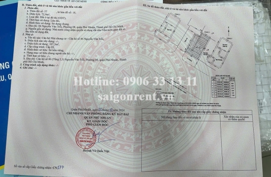 Bán nhà 86 Nguyễn Văn Trỗi, Phường 08, Quận Phú Nhuận, diện tích 76,82m2, giá bán 50 tỷ