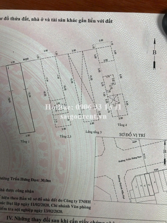 Bán nhà  955-957 Trần Hưng Đạo, Phường 1, Quận 5, diện tích 143m2, Giá Bán 95 Tỷ