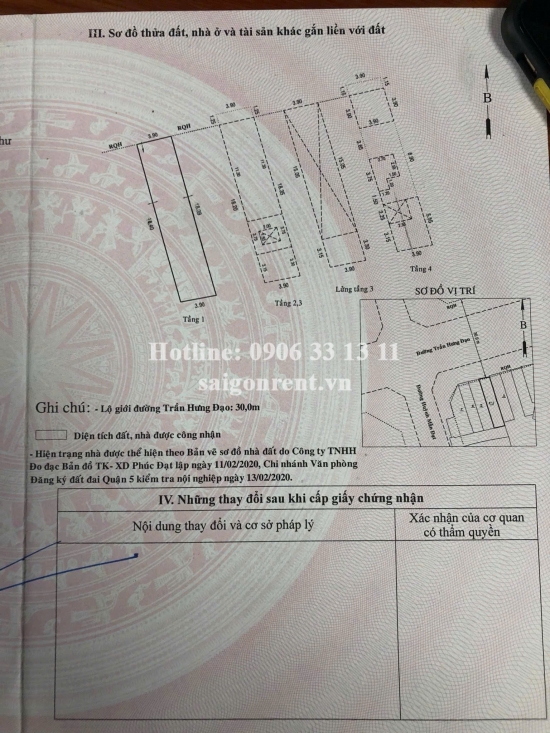 Bán nhà  955-957 Trần Hưng Đạo, Phường 1, Quận 5, diện tích 143m2, Giá Bán 95 Tỷ