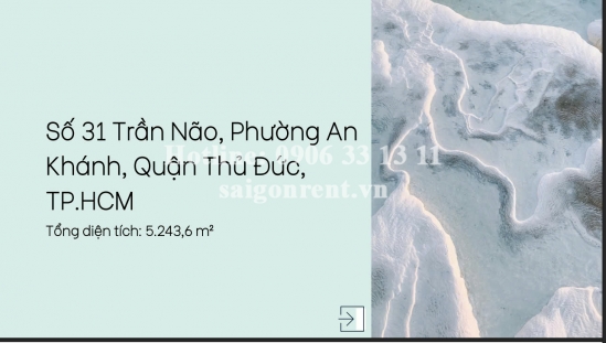 Bán nhà 31 Trần Não, phường An Khánh, Quận 2, diện tích 5.243,6m2, giá bán 1600 tỷ