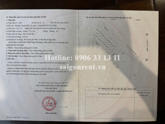 Bán nhà đường Vũ Phương Đề, phường Thạnh Mỹ Lợi, Quận 2, diện tích 466,8m2, giá bán 93 tỷ