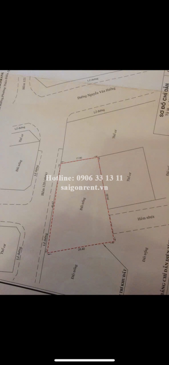 Bán đất khu compound Kim Sơn, 112 Nguyễn Văn Hưởng, phường Thảo Điền, Quận 2, diện tích 923m2, giá bán 231 tỷ