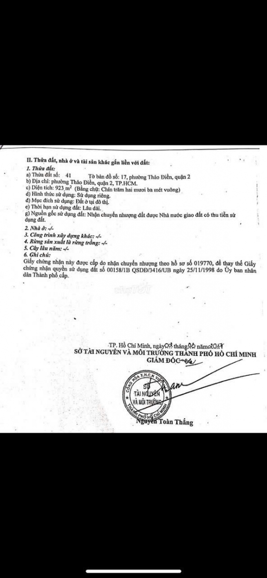 Bán đất khu compound Kim Sơn, 112 Nguyễn Văn Hưởng, phường Thảo Điền, Quận 2, diện tích 923m2, giá bán 231 tỷ