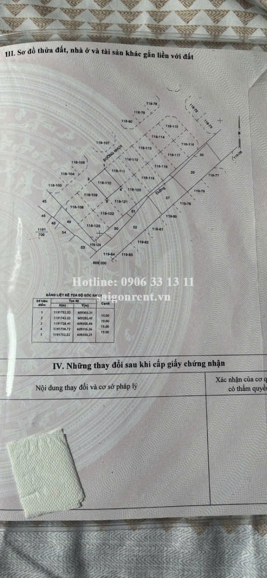 Bán Lô Đất mã lô J33 đường số 58, Khu Huy Hoàng, phường Thạnh Mỹ Lợi, Quận 2, diện tích 285m2, giá bán 62,7 tỷ