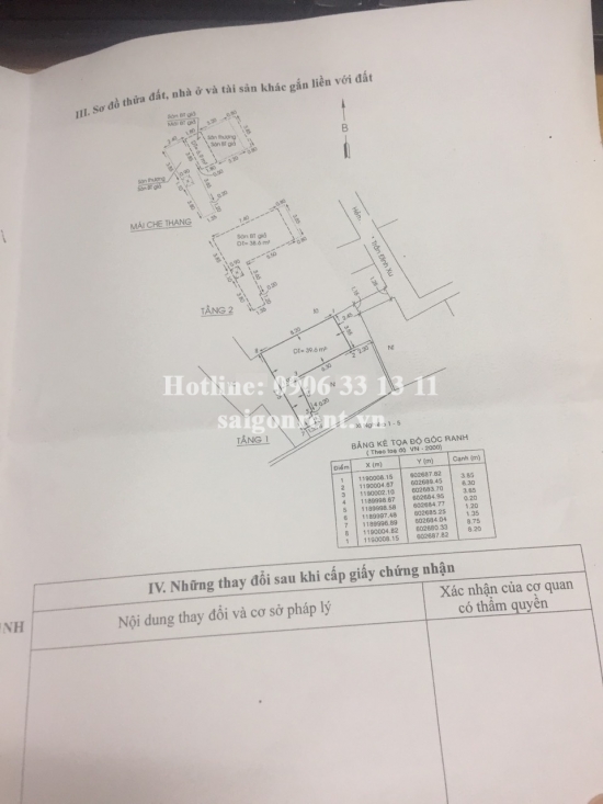 Bán nhà 35/11/28 Trần Đình Xu, phường Cầu Kho, Quận 1, diện tích 39,6m2, giá bán 6,5 tỷ