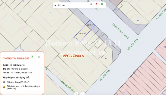 Bán nhà 9 Trần Quốc Thảo, phường Võ Thị Sáu, Quận 3, diện tích 119,6m2, giá bán 80 tỷ