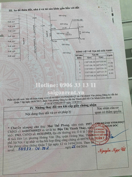 Bán nhà B8 Cao Thị Chính, phường Phú Thuận, Quận 7, diện tích 168m2, giá bán 50 tỷ