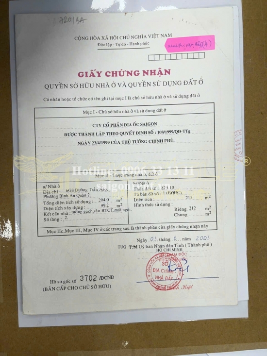 Bán nhà 6G8 Trần Não, phường Bình An, Quận 2, diện tích 212m2, giá bán 60 tỷ